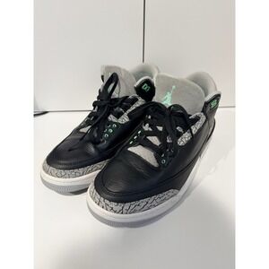 Nike Air Jordan 3 Retro Men's Size 11.5‎ Black/Green Glow Grey, CT8532-031